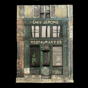 EUC Chez Jerome Resin Restaurant 62 Wall Plaque - by Chiu Tak Hak